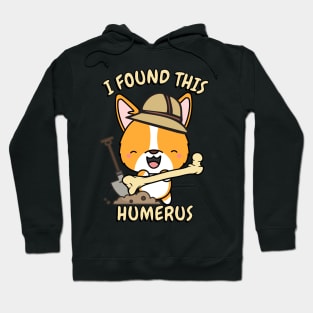 Funny corgi is an archaeologist Hoodie